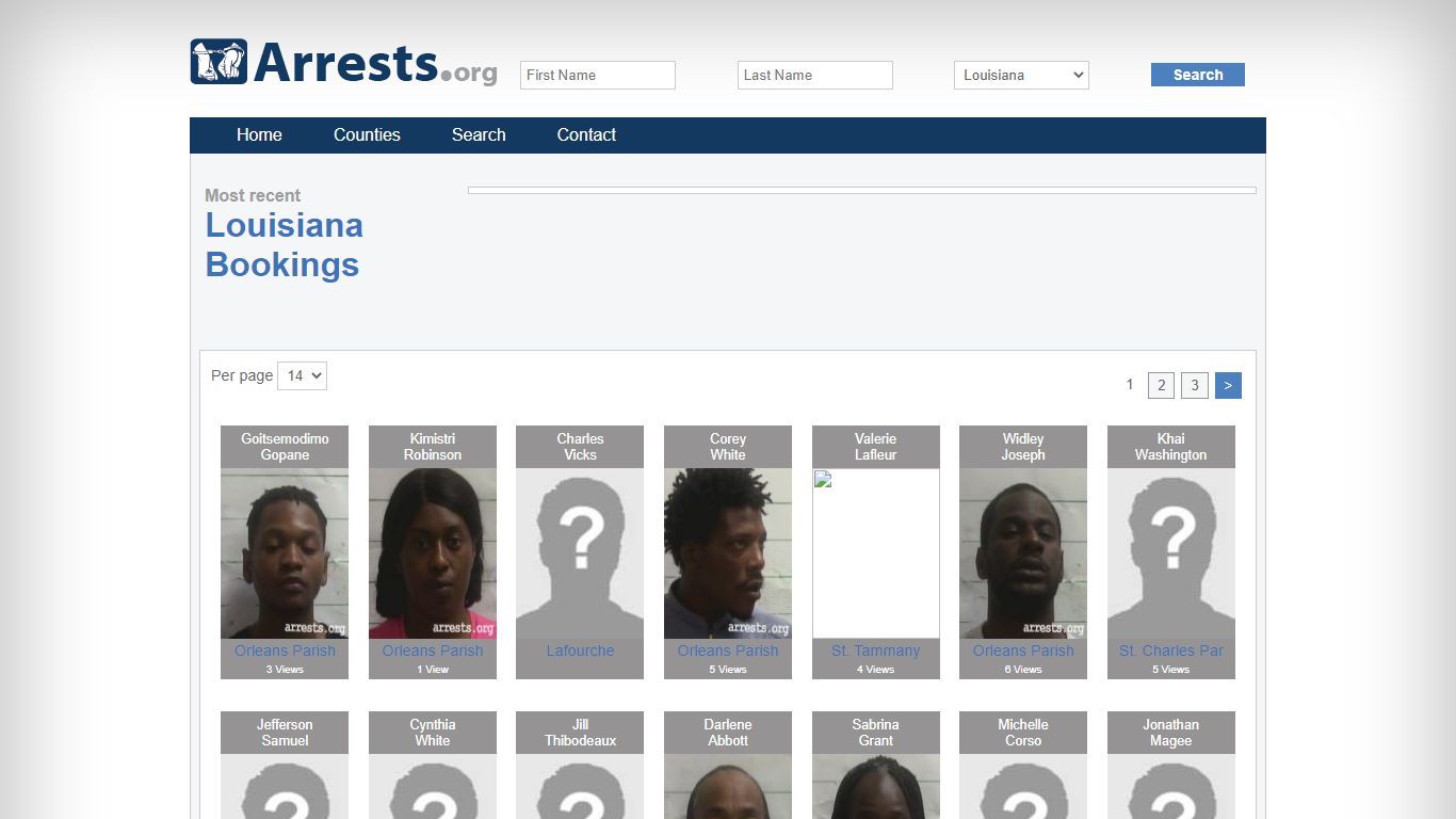 Louisiana Arrests and Inmate Search